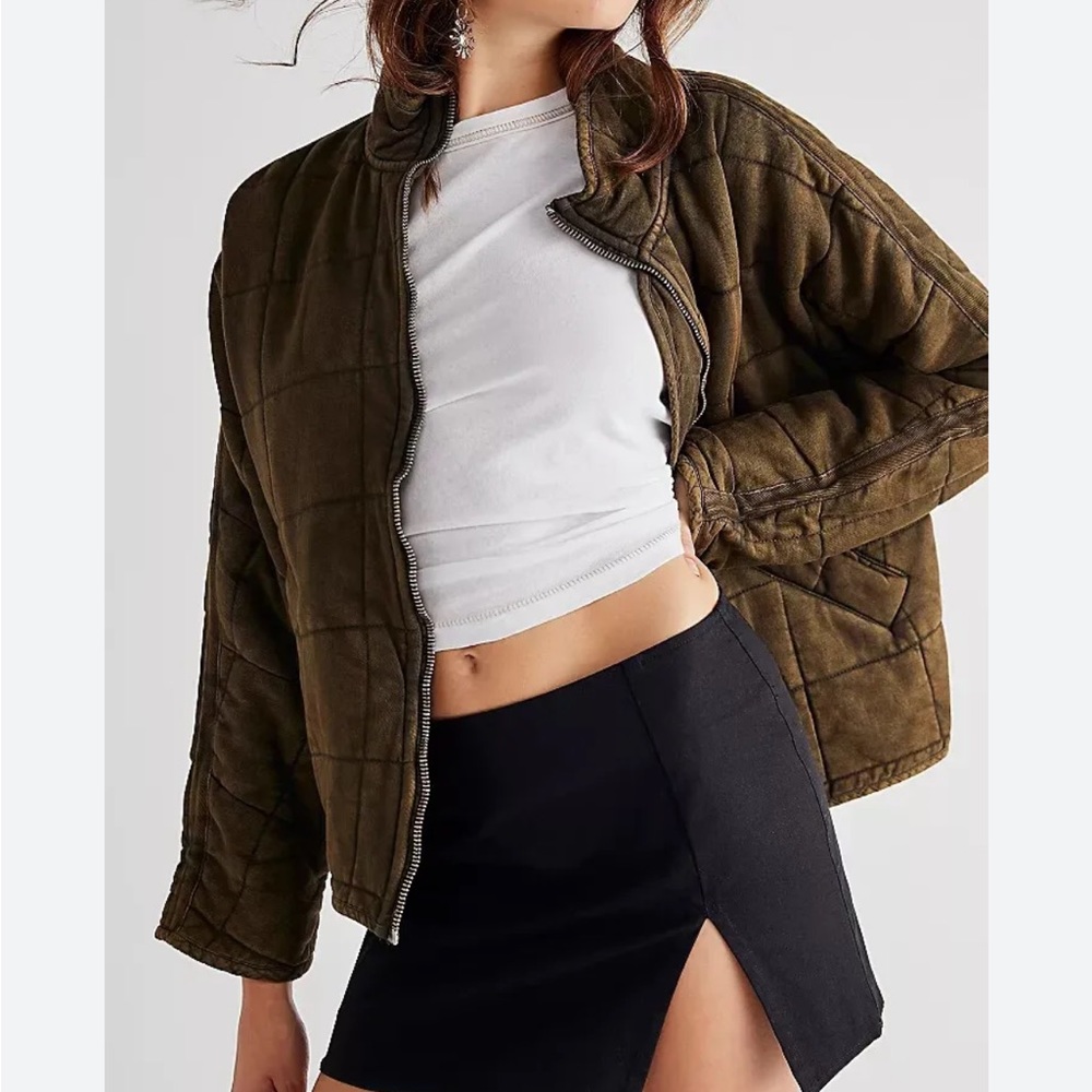 FREE PEOPLE Dolmain Quilted Jacket